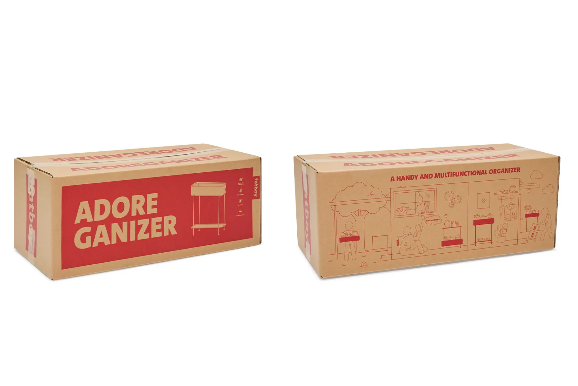 Adoreganizer Multifunktionaler Beistelltisch, braun, 65.5x29x76.5 cm