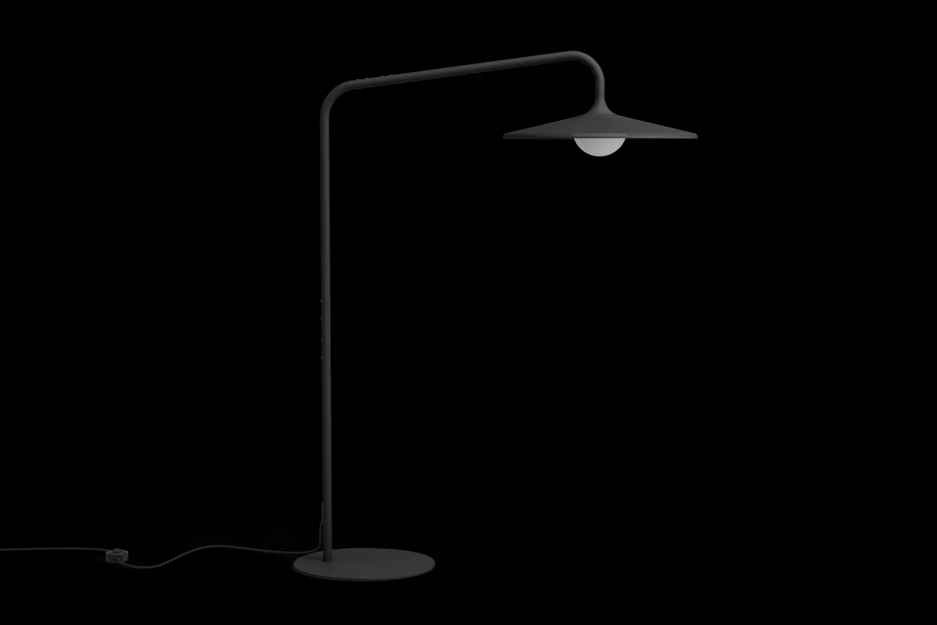 Archigrande Outdoor-stehleuchte, schwarz, 180x84x233 cm