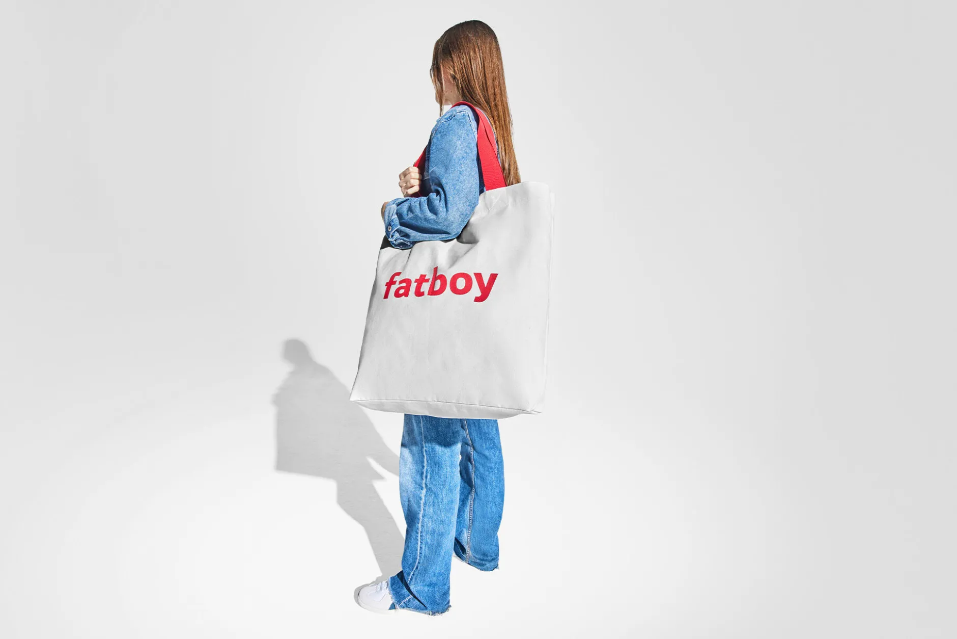 Baggy-Bag Baumwolltasche, weiß, 61x55 cm
