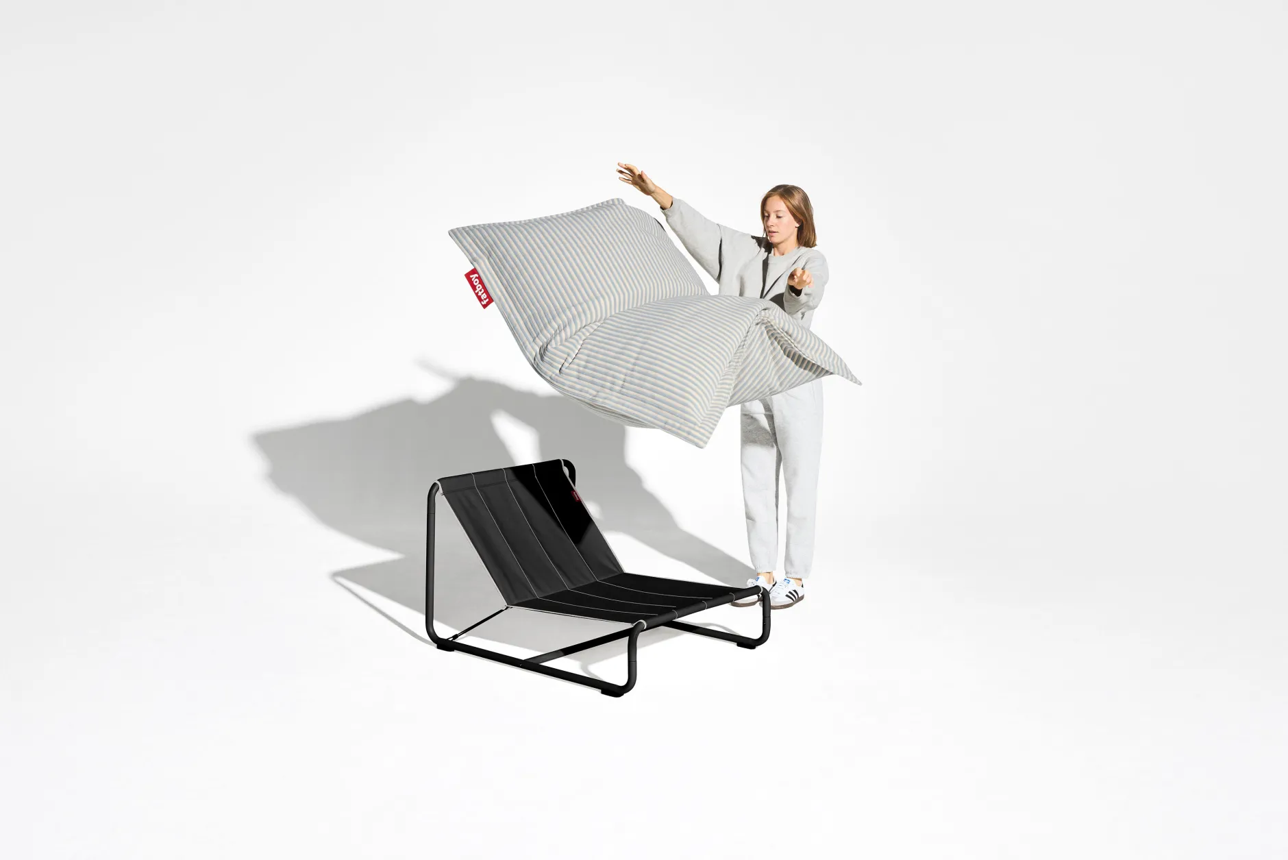 Beanbase Sitzsack-Stuhl, schwarz,cm