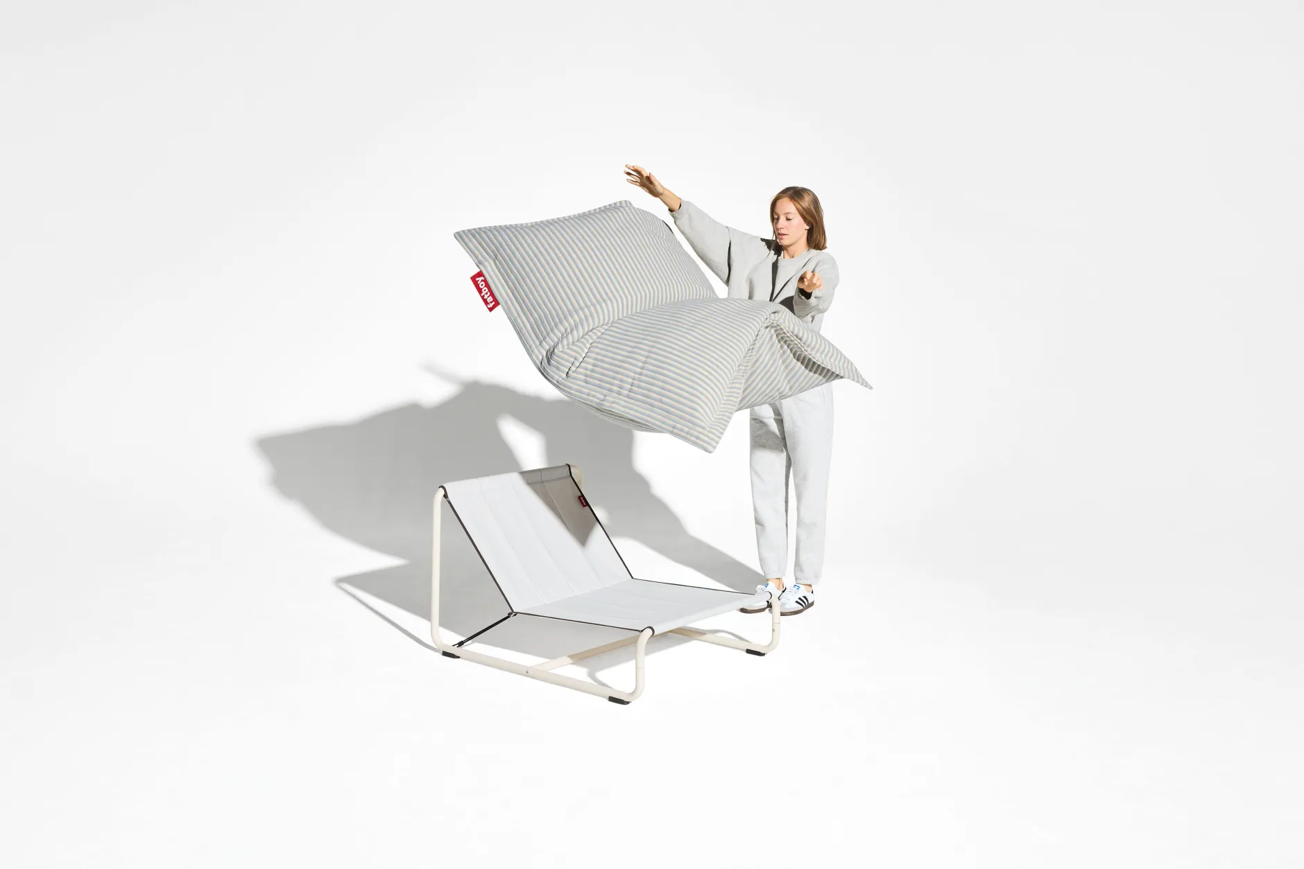 Beanbase Sitzsack-Stuhl, weiß,cm