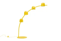 Big Lebow Arc lamp, gelb, 186x234 cm