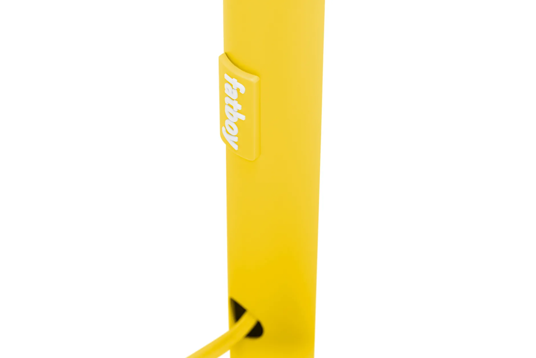 Big Lebow Arc lamp, gelb, 186x234 cm