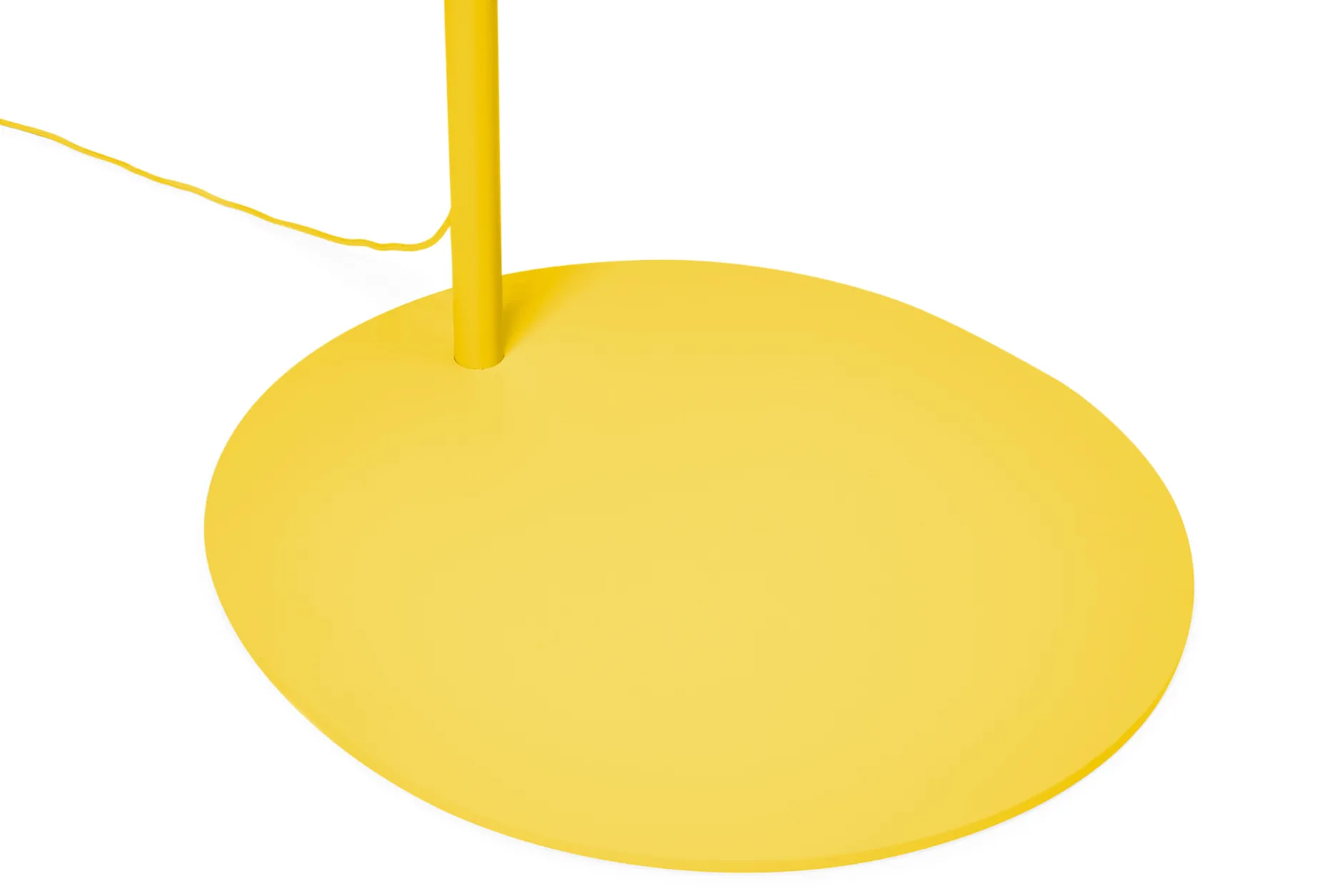 Big Lebow Arc lamp, gelb, 186x234 cm
