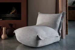 BonBaron Slim Boucle Loungesessel, grau, 102x85x75 cm