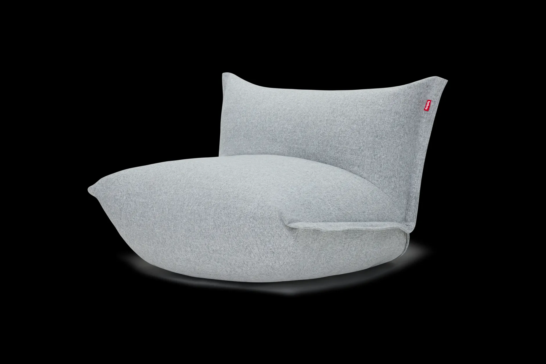 BonBaron Slim Boucle Loungesessel, grau, 102x85x75 cm