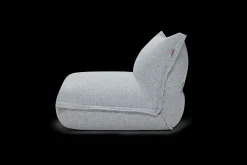 BonBaron Slim Boucle Loungesessel, grau, 102x85x75 cm