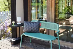 Brick Table Outdoor-Beistelltisch, schwarz, 56x39x63.5 cm
