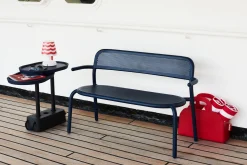 Brick Table Outdoor-Beistelltisch, schwarz, 56x39x63.5 cm