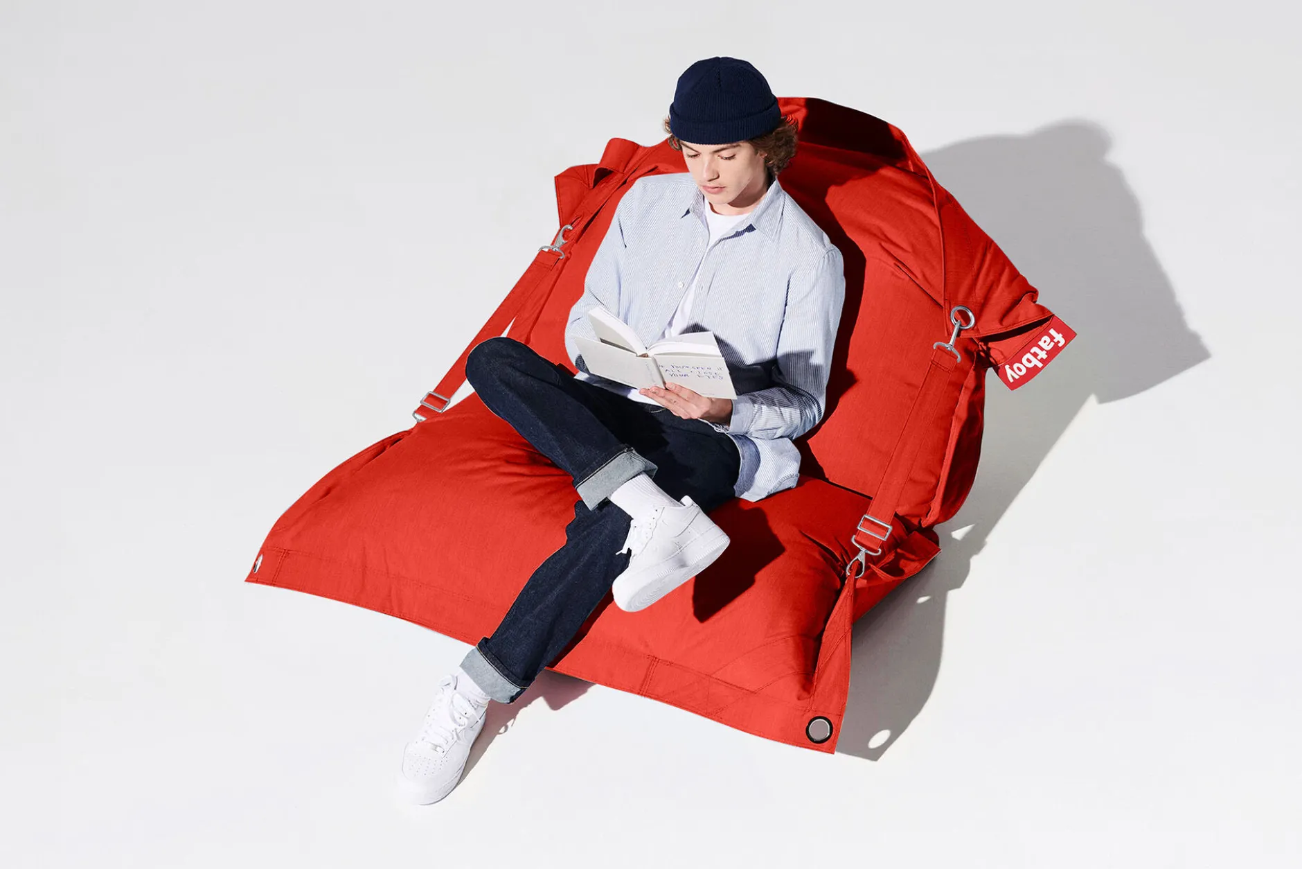 Buggle-Up Outdoor Outdoor-Sitzsack, rot, 132x185 cm