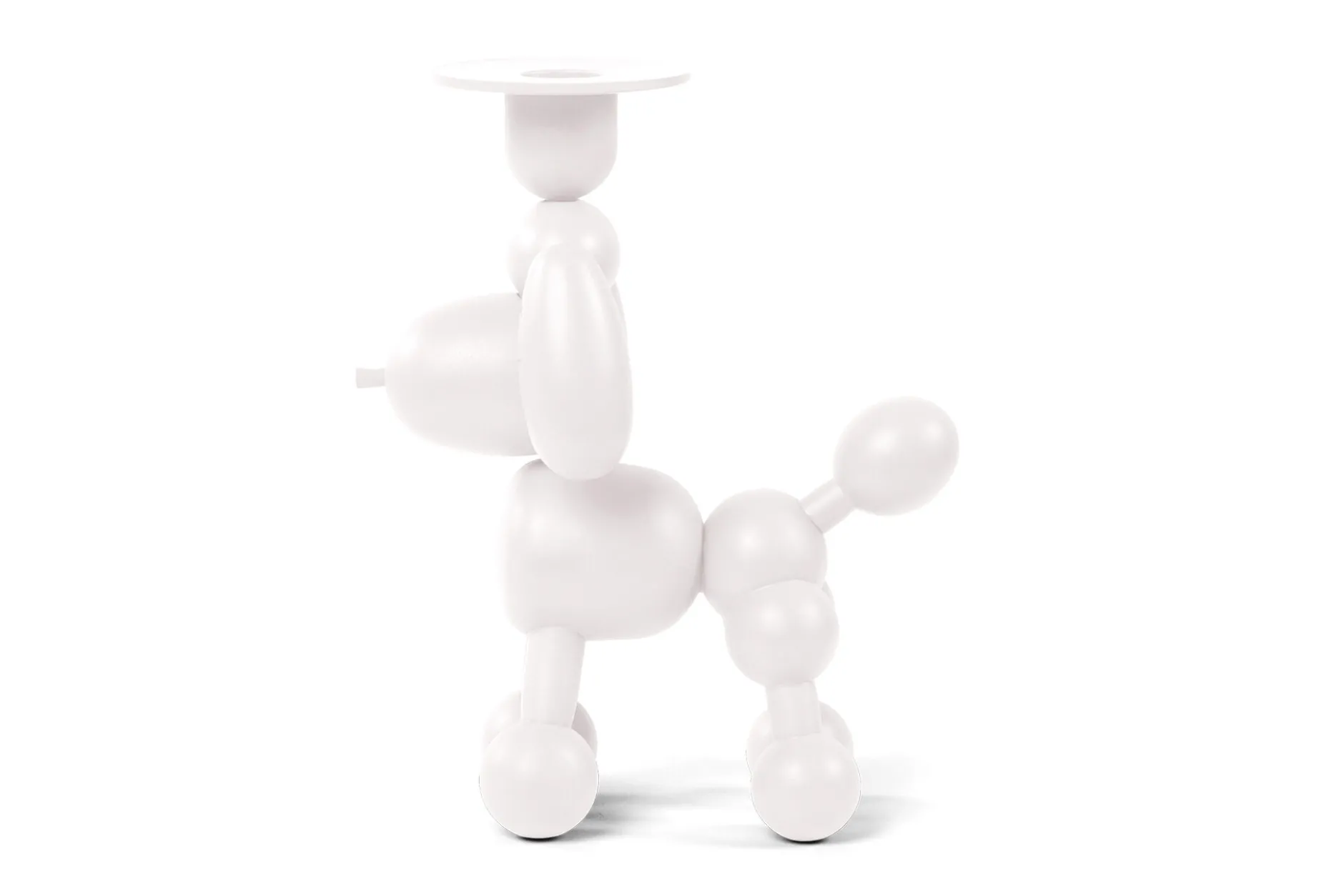 Can-Dolly Kerzenhalter, weiß, 16x9.5x20.5 cm