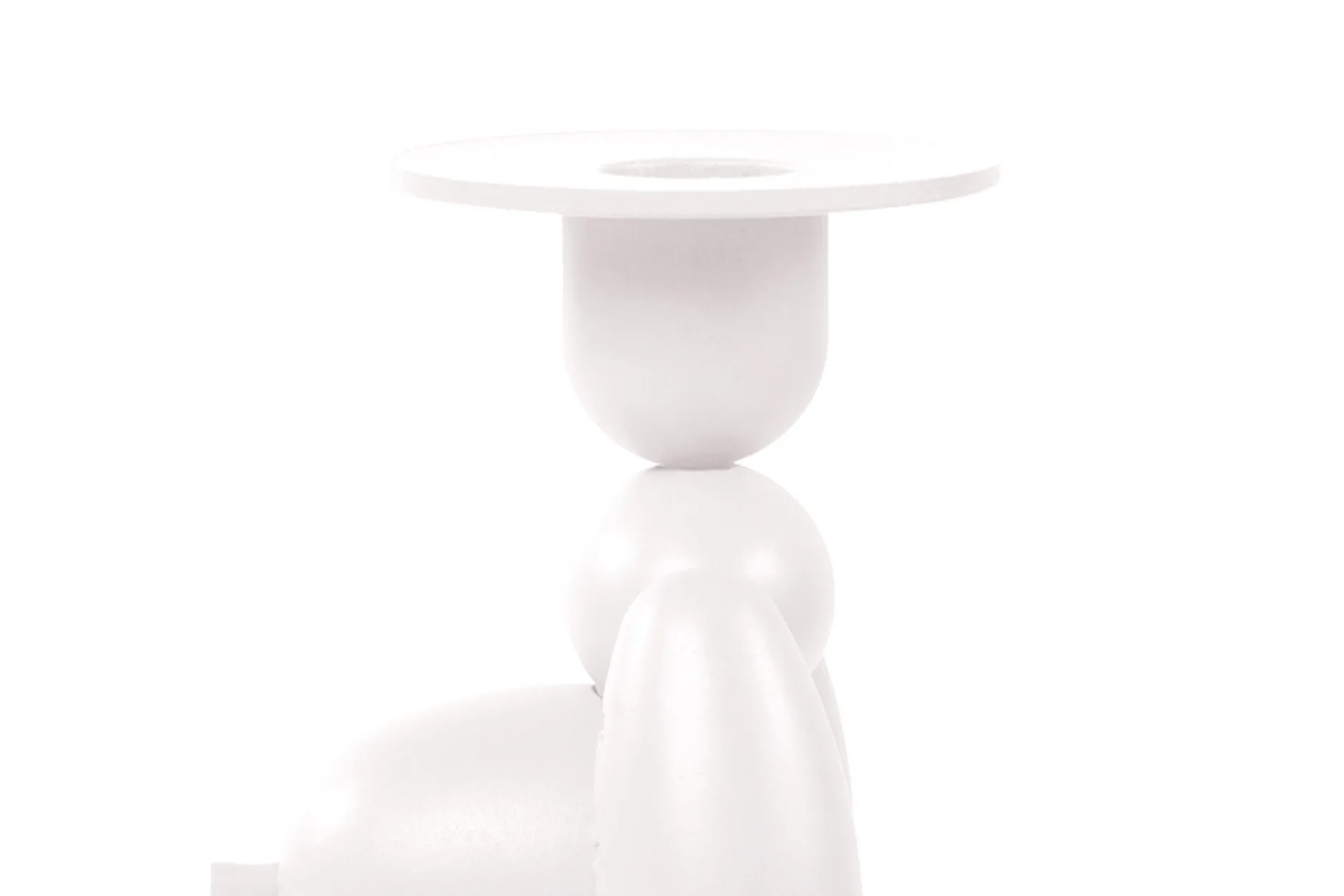Can-Dolly Kerzenhalter, weiß, 16x9.5x20.5 cm