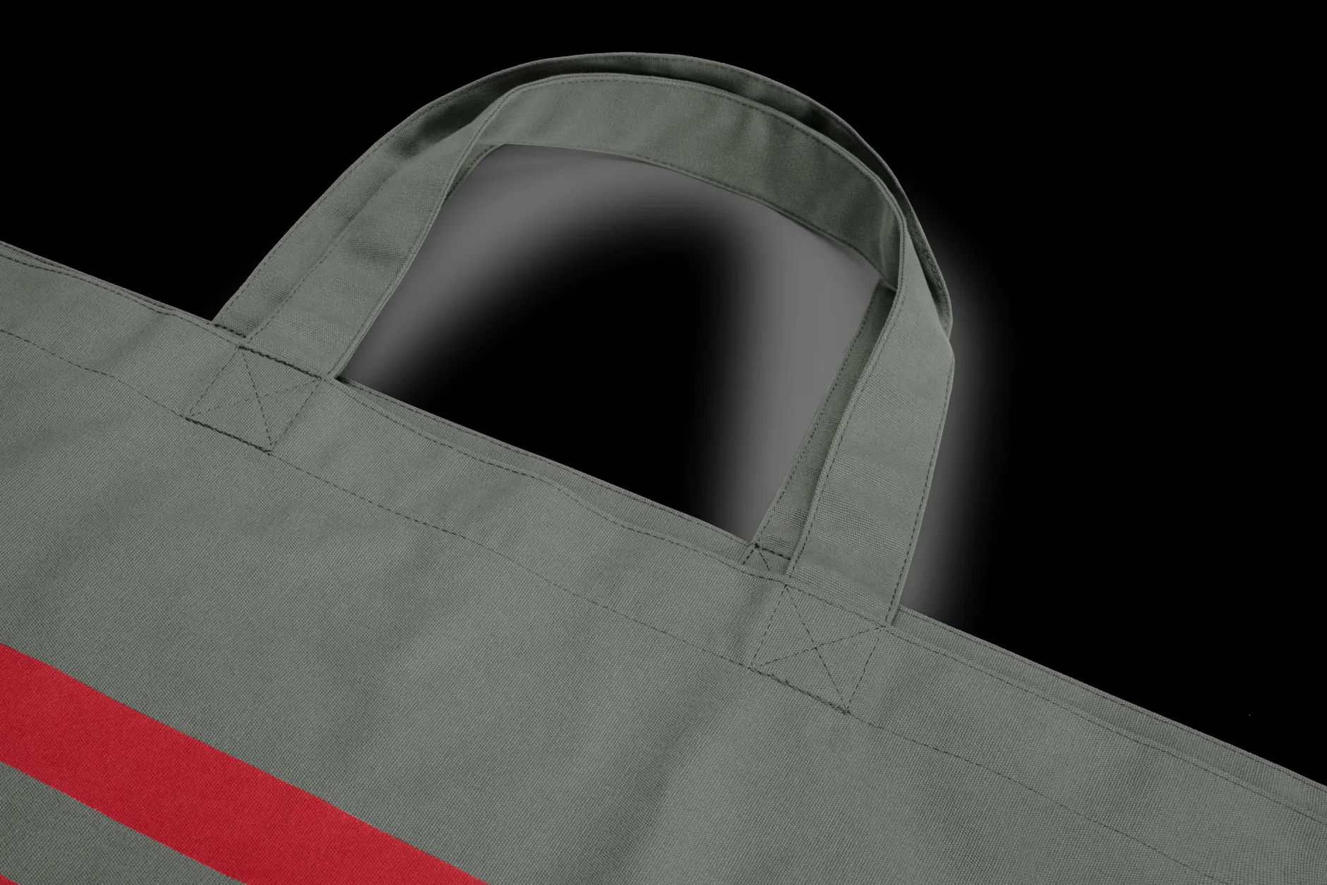 Carry-Too-Much-Bag Canvas Große Canvas-Tasche, grau, 70x50 cm