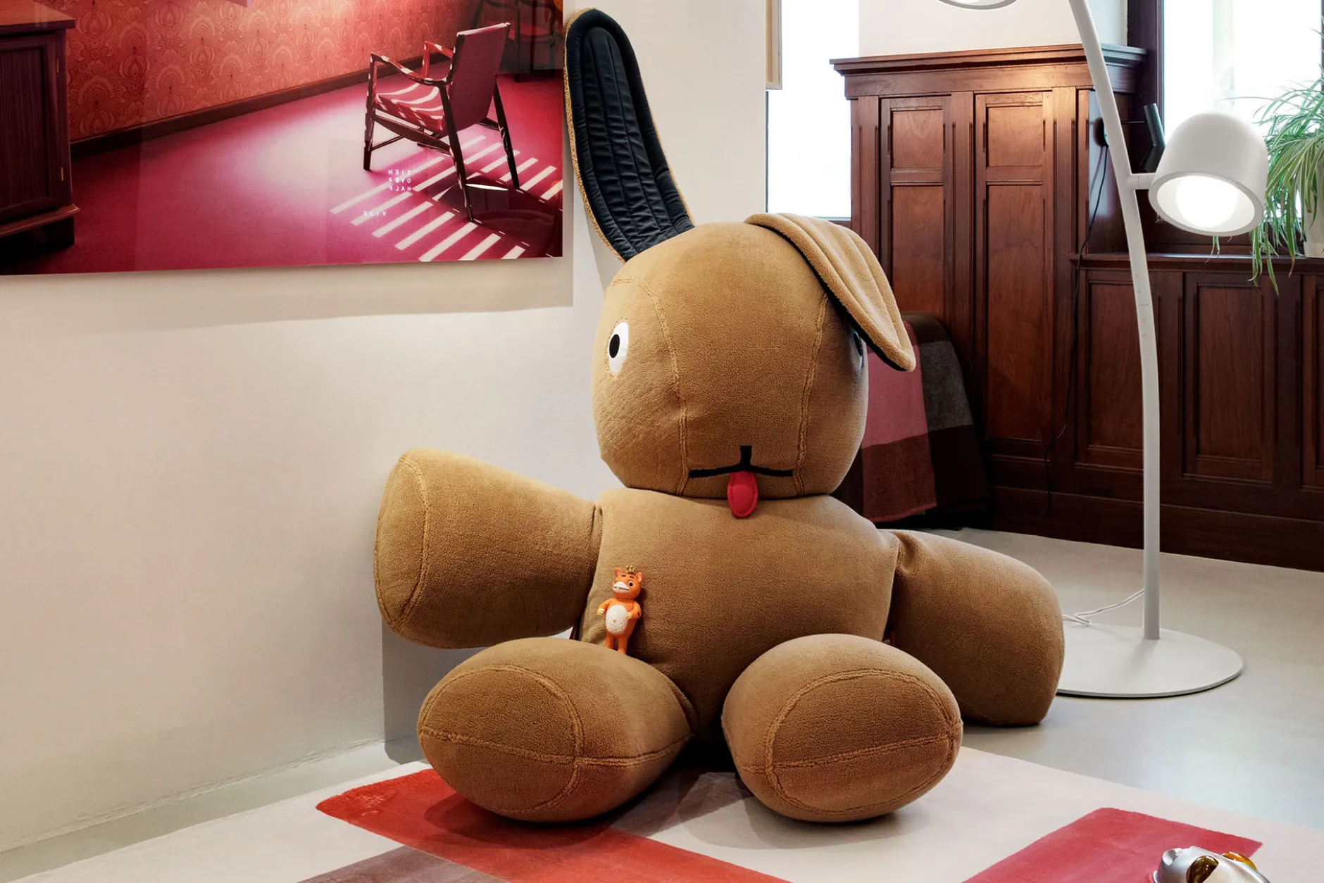 Co9 XS Teddy Kuschelkaninchen, braun, 180x150x50 cm