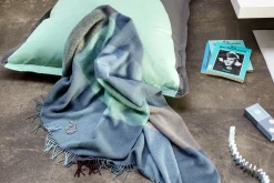 Colour Blend Blanket Wolldecke, blau, 130x185 cm