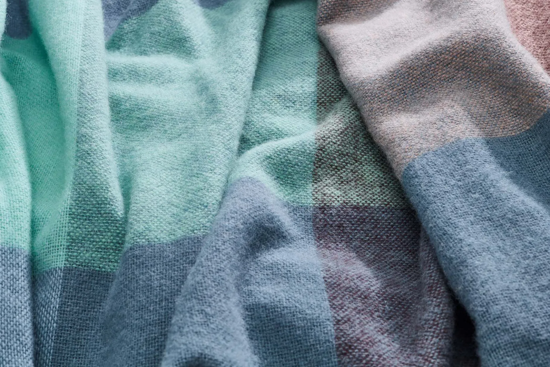 Colour Blend Blanket Wolldecke, blau, 130x185 cm