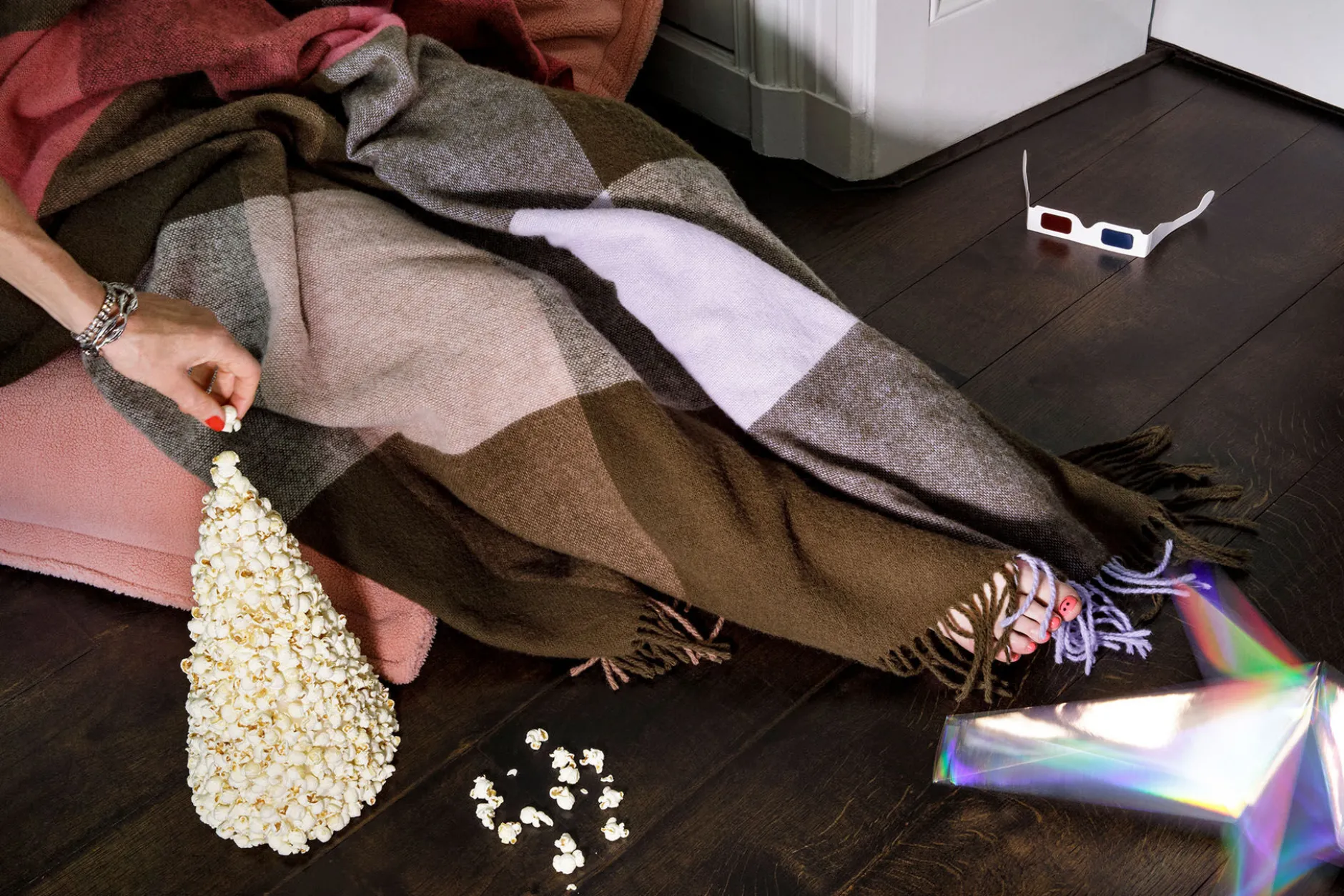 Colour Blend Blanket Wolldecke, orange, 130x185 cm