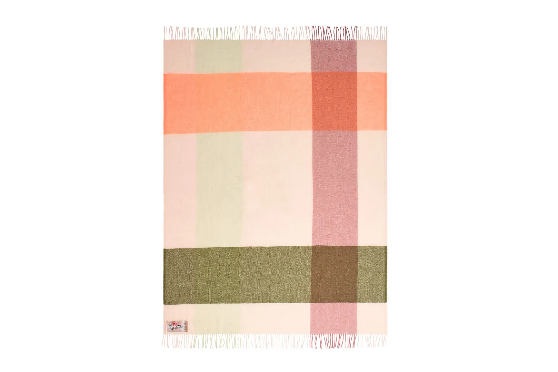 Colour Blend Blanket Wolldecke, orange, 130x185 cm