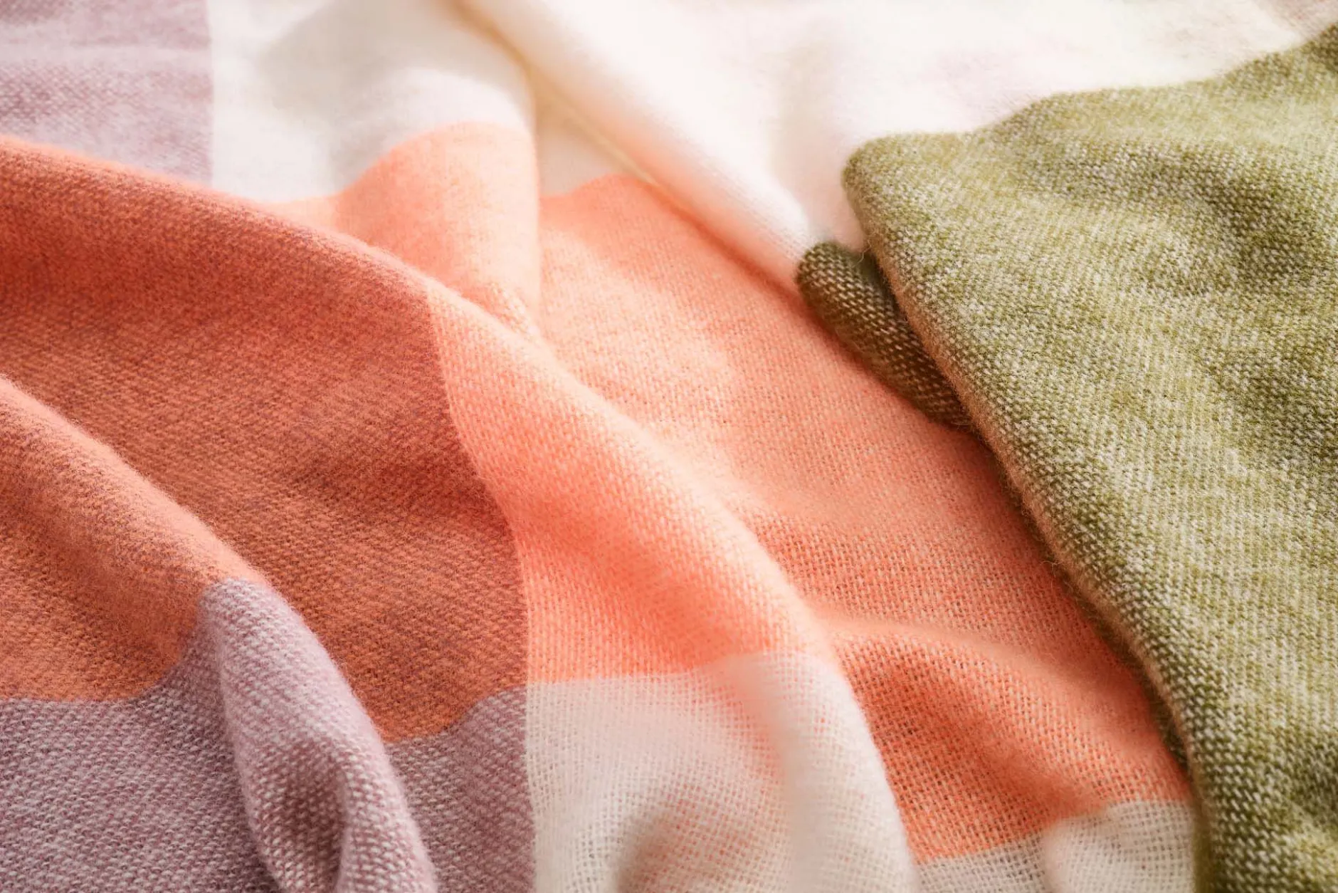 Colour Blend Blanket Wolldecke, orange, 130x185 cm