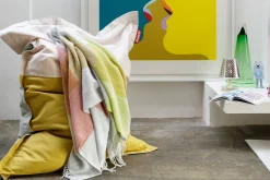 Colour Blend Blanket Wolldecke, gelb, 130x185 cm