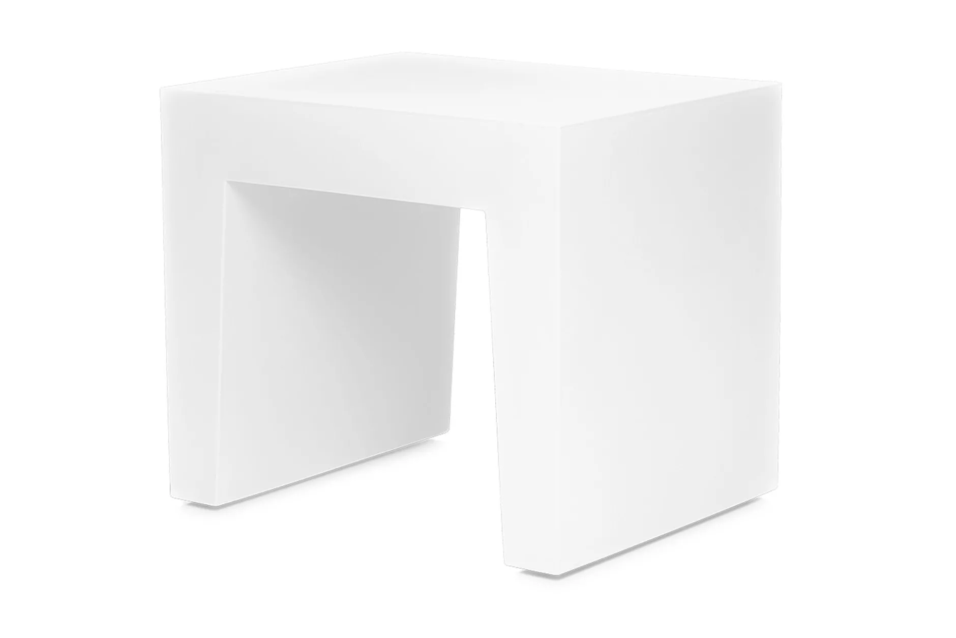 Concrete Seat Outdoor-Hocker, weiß, 40x50x43 cm