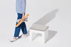 Concrete Seat Pillow Outdoor-Kissen, grau, 49x39x3 cm