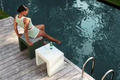Concrete Seat Pillow Outdoor-Kissen, grau, 49x39x3 cm