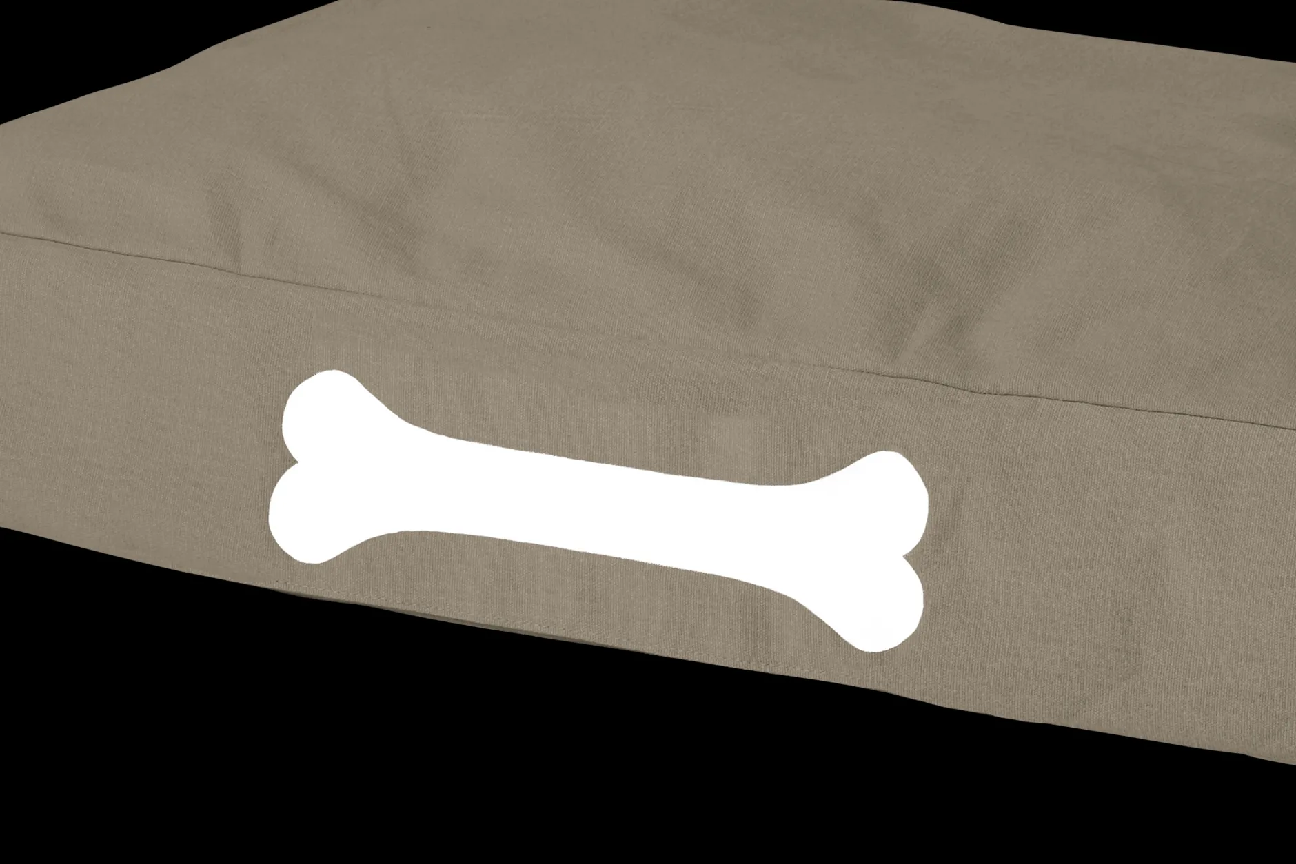 Doggielounge S Canvas Kleines Hundekissen, grau, 60x80x15 cm