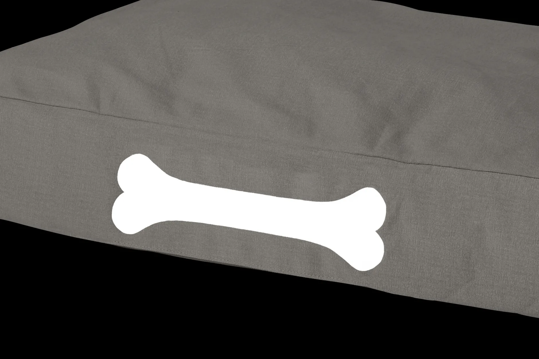 Doggielounge S Canvas Kleines Hundekissen, grau, 60x80x15 cm
