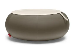 Dumpty Outdoor Outdoor-Beistelltische, grau, 78x78x21 cm