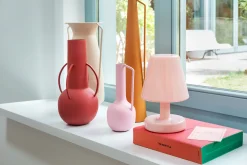 Edison The Ambiance Wiederaufladbare Lampe, rosa, 16.5x16.5x25.3 cm