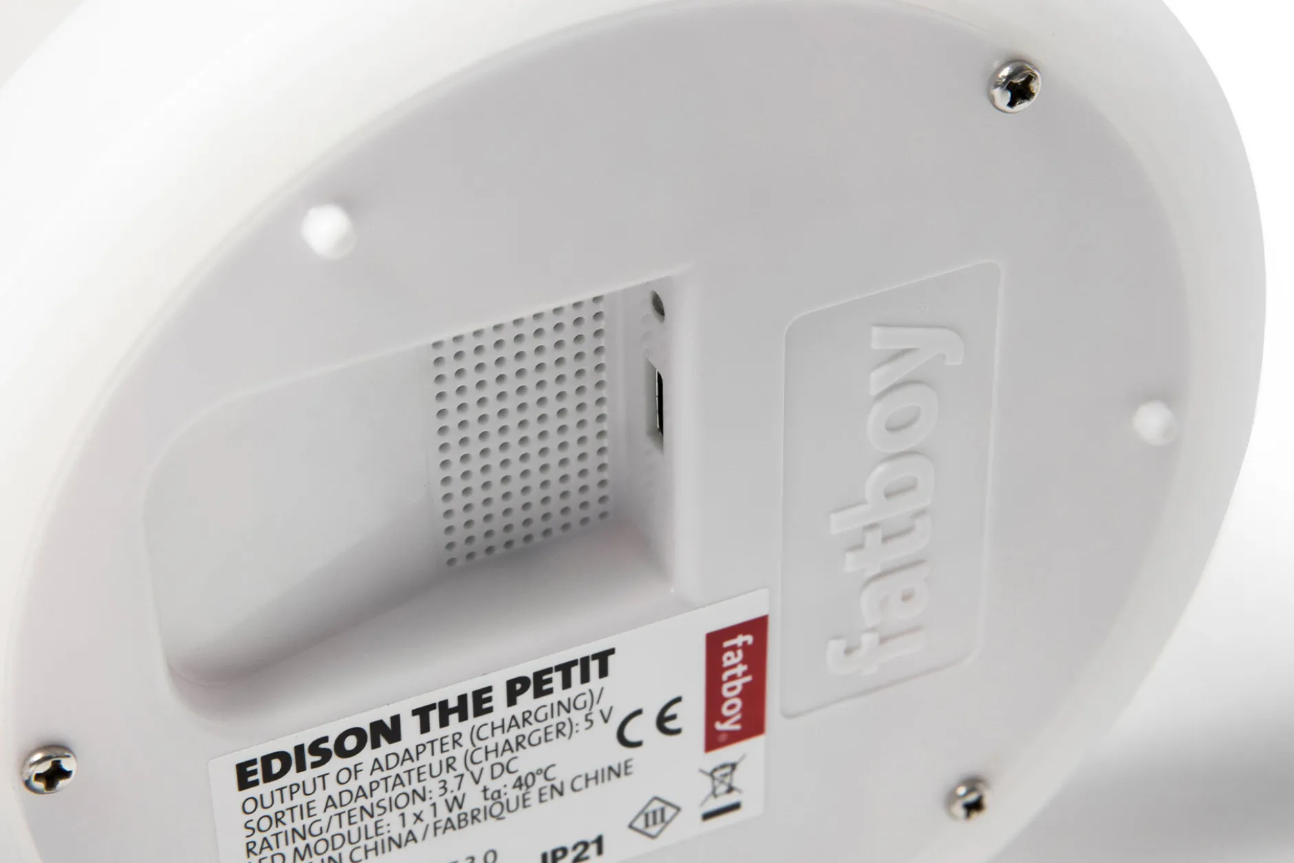 Edison the Petit Wiederaufladbare Tischlampe, 16x16x25 cm