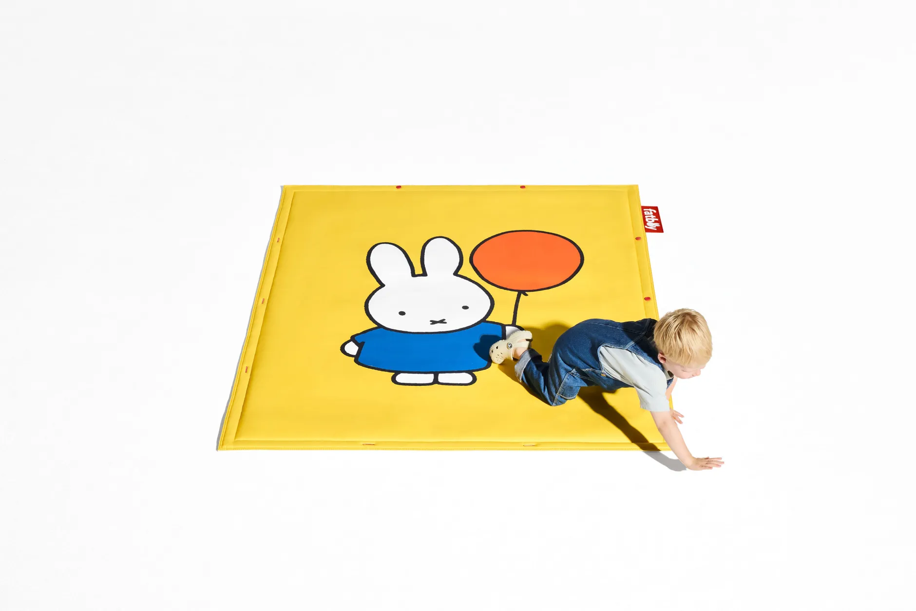 Flying Carpet x Miffy Miffy Spielteppich, gelb, 180x140 cm