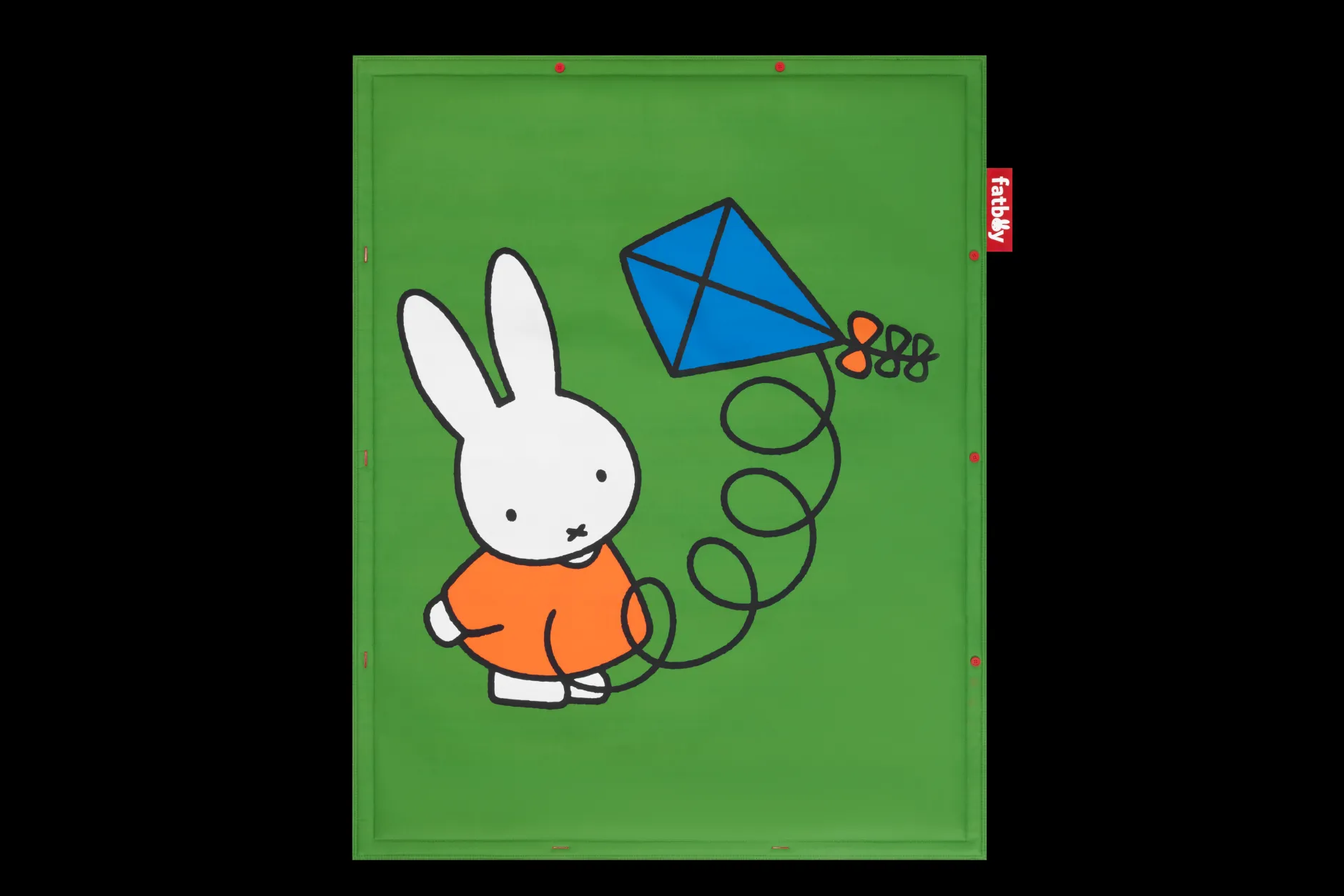 Flying Carpet x Miffy Miffy Spielteppich, grün, 180x140 cm