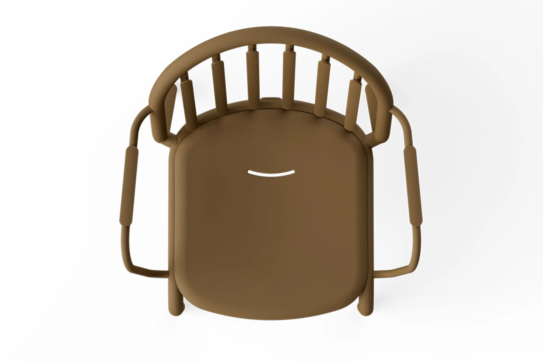 Fred's Armchair Gartenstuhl mit Armlehne, braun, 60x59.5x80.5 cm