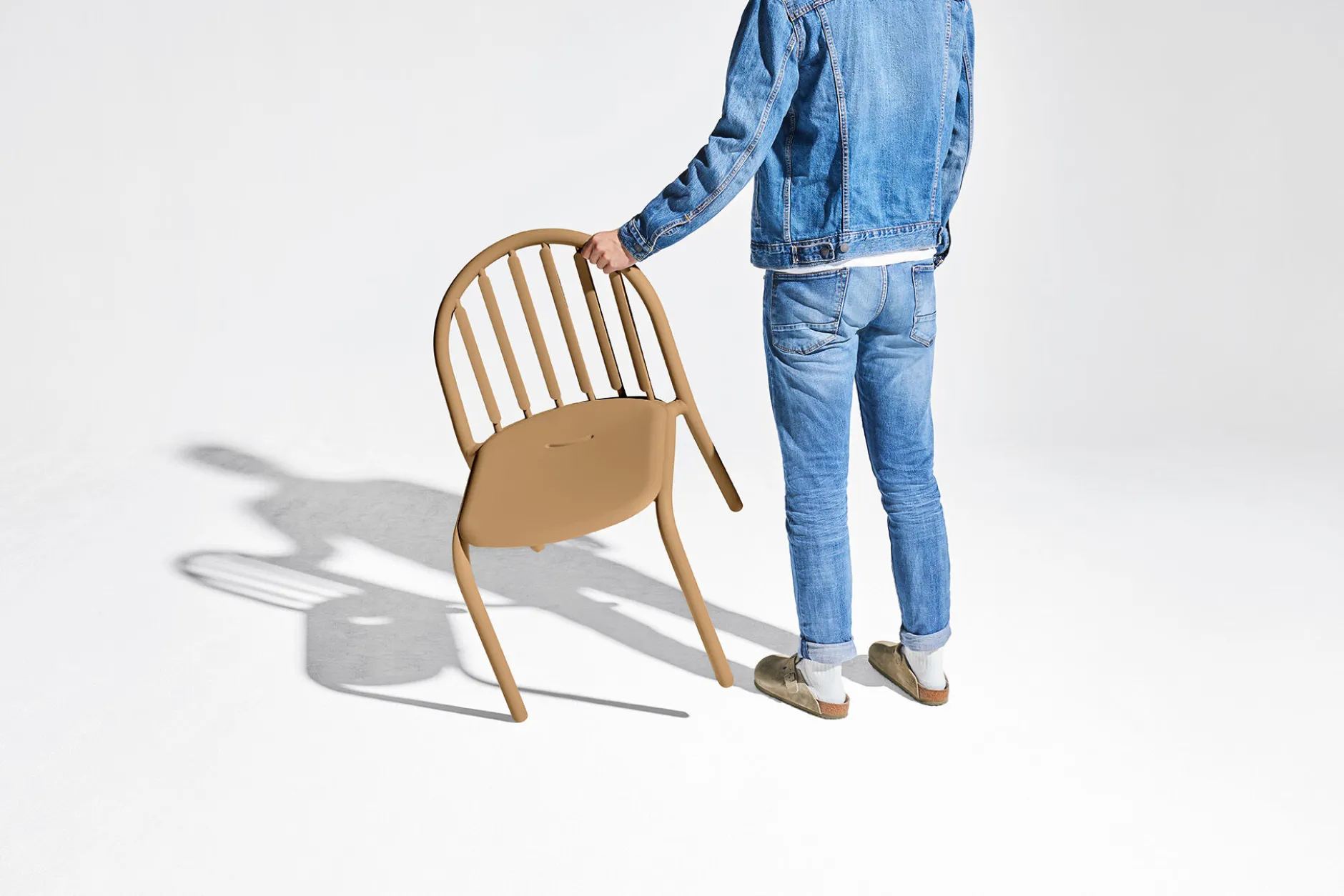 Fred's Armchair Gartenstuhl mit Armlehne, braun, 60x59.5x80.5 cm