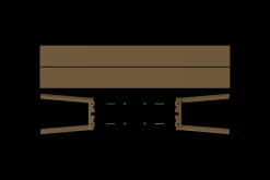 Fred's Bench Gartenbank, braun, 160x40x46.5 cm