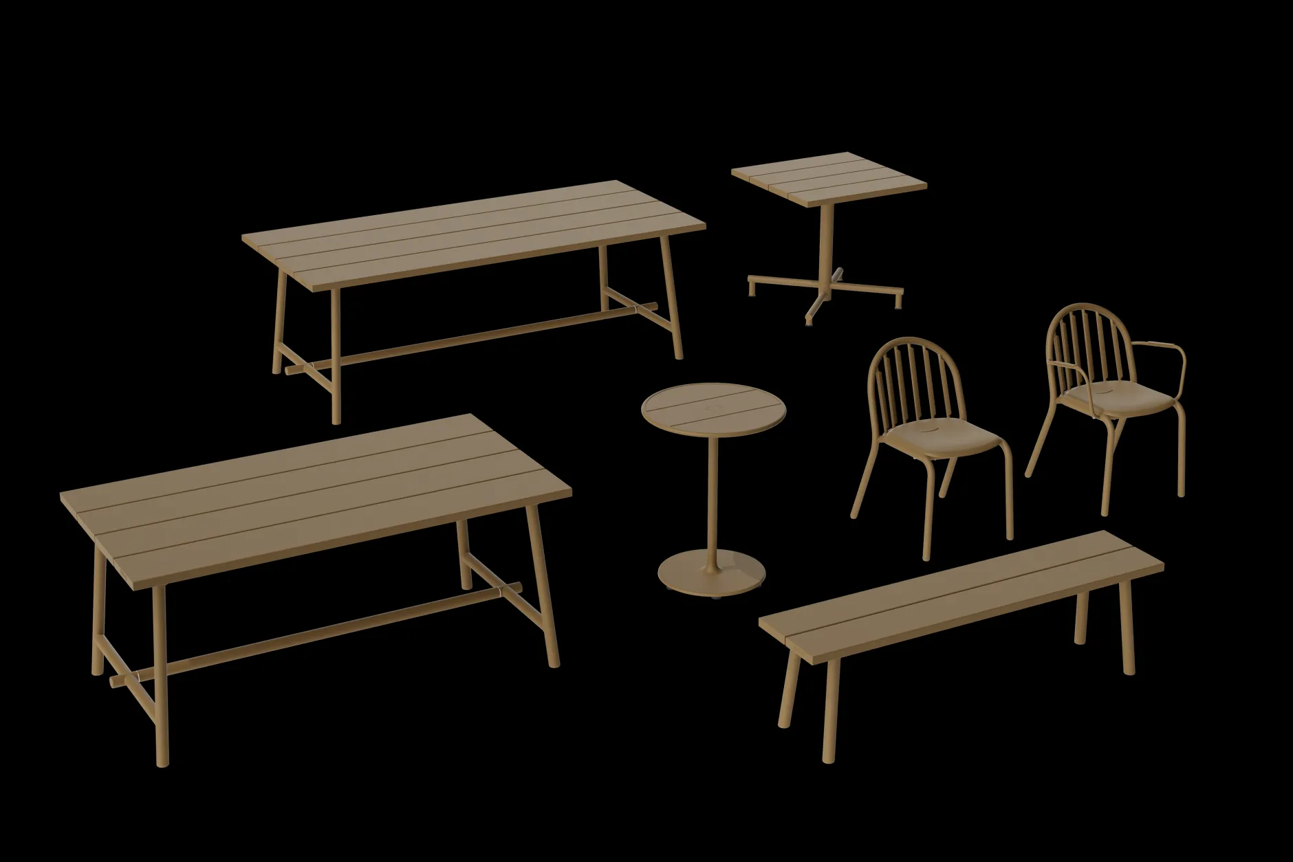 Fred's Bench Gartenbank, braun, 160x40x46.5 cm