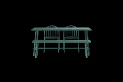 Fred's Bench Gartenbank, grün, 160x40x46.5 cm