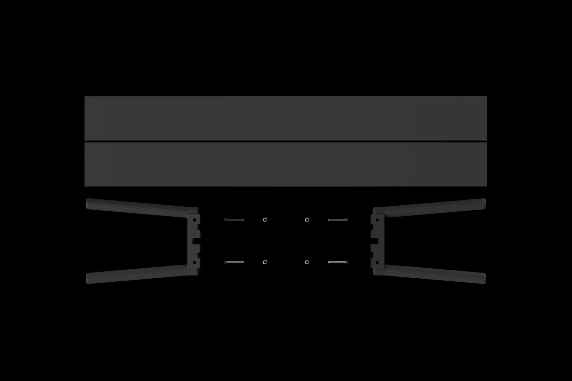 Fred's Bench Gartenbank, schwarz, 160x40x46.5 cm