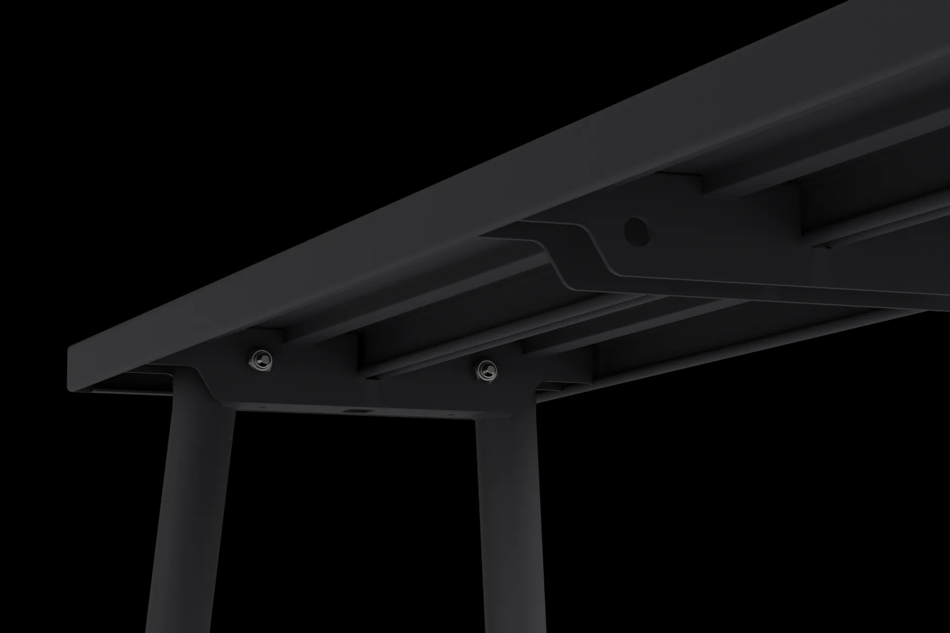 Fred's Bench Gartenbank, schwarz, 160x40x46.5 cm