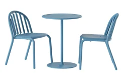 Fred's Bistreau Kleiner runder Gartentisch, blau, 60x60x76 cm