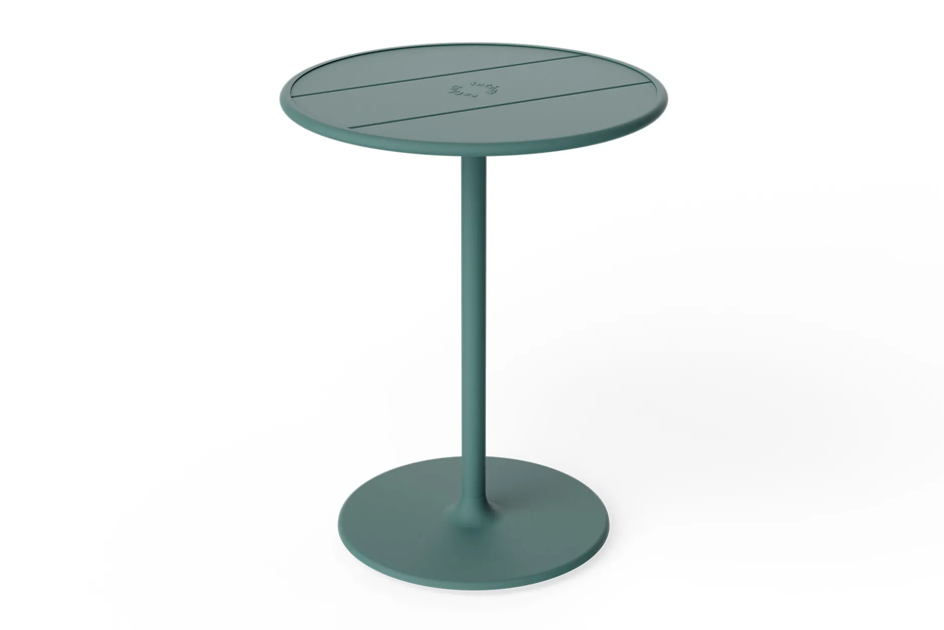 Fred's Bistreau Kleiner runder Gartentisch, grün, 60x60x76 cm