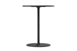Fred's Bistreau Kleiner runder Gartentisch, schwarz, 60x60x76 cm
