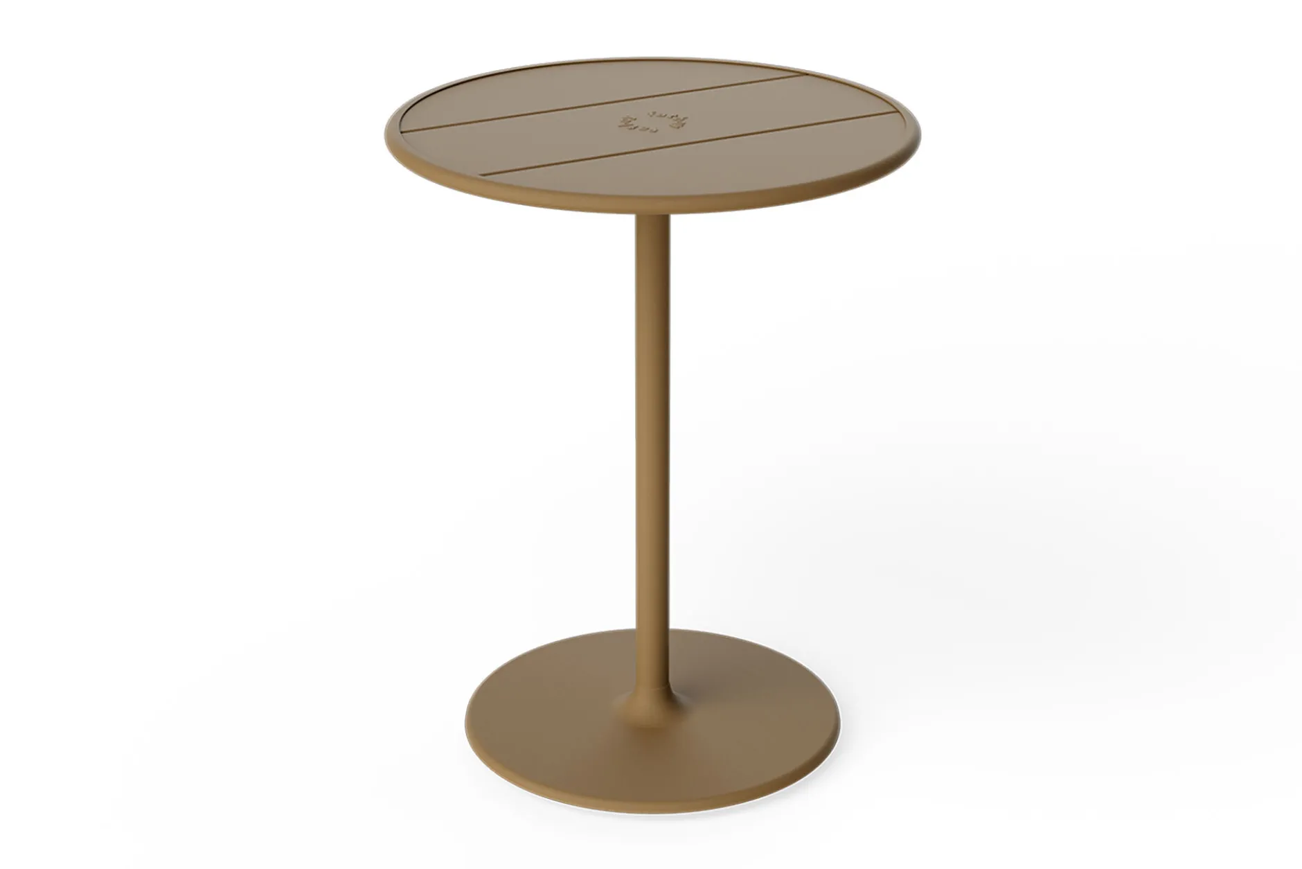 Fred's Bistreau Kleiner runder Gartentisch, braun, 60x60x76 cm