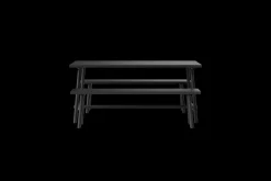 Fred's Medium Table Gartentisch, schwarz, 170x90x76 cm