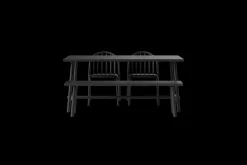 Fred's Medium Table Gartentisch, schwarz, 170x90x76 cm