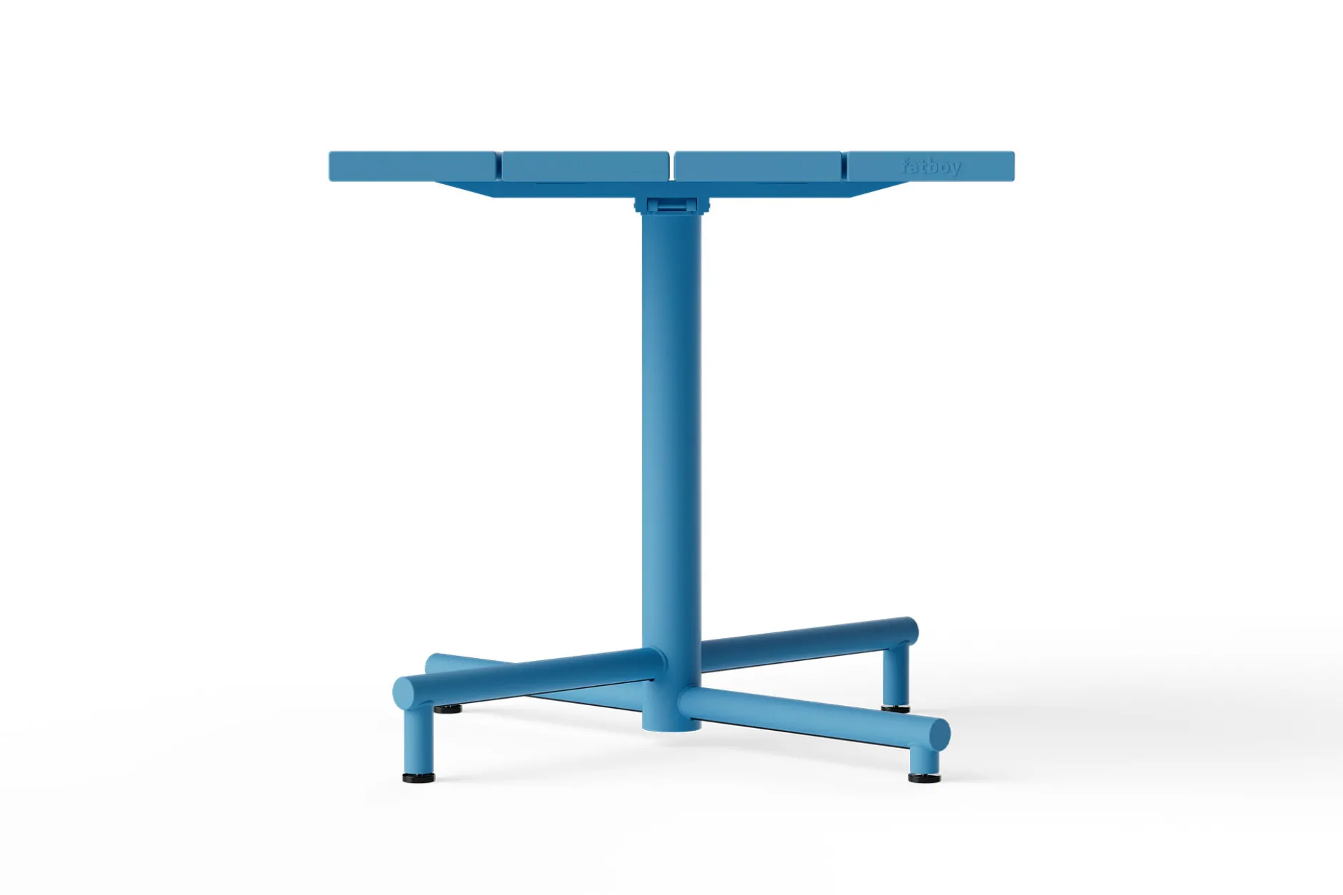 Fred's Square Bistreau Kleiner quadratischer Gartentisch, blau, 80x80x76 cm