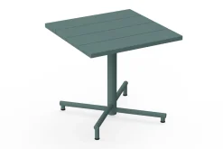 Fred's Square Bistreau Kleiner quadratischer Gartentisch, grün, 80x80x76 cm