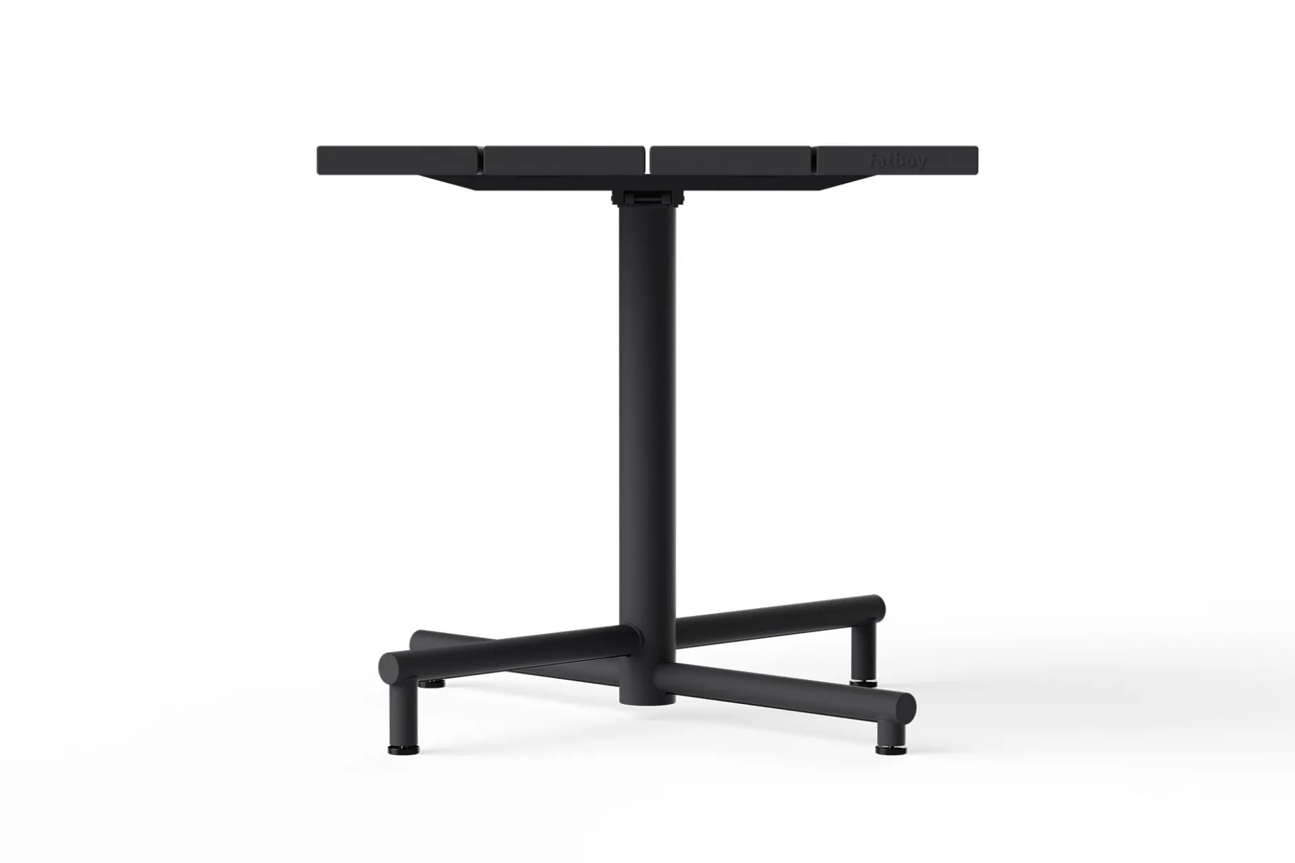 Fred's Square Bistreau Kleiner quadratischer Gartentisch, schwarz, 80x80x76 cm